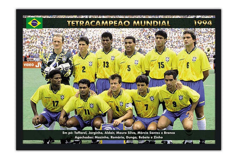 Poster Brasil - Copa de 1994 - Tetracampeão Mundial - Futebol