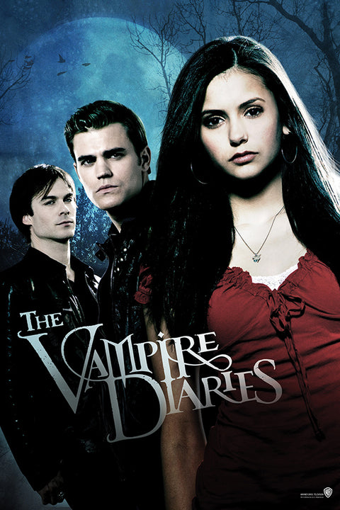Poster Vampire Diaries 1ª Temporada - Séries