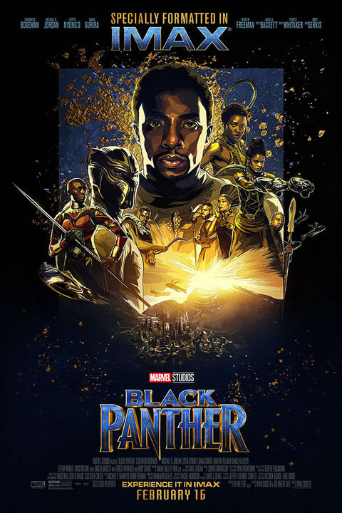 Poster Black Panther Pantera Negra - Filmes