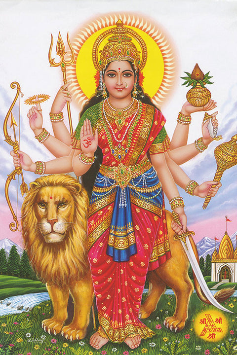 Poster Navratri - Hinduísmo - Religioso