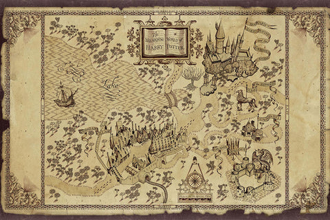 Poster Mapa Harry Potter