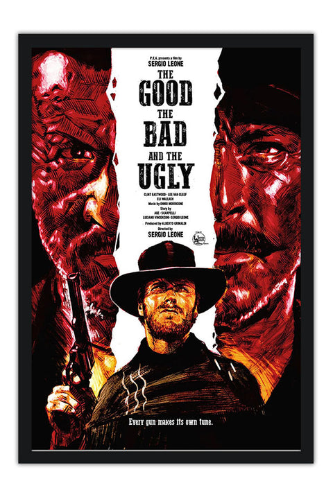 Poster The Good The Bad And The Ugly - Três Homens Em Conflito - Clint Eastwood - Western - Filmes