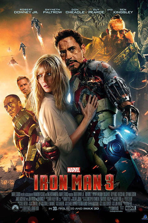 Poster Homem de Ferro 3 - Iron Man - Marvel - Filmes