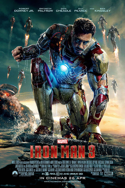 Poster Homem de Ferro 3 - Iron Man - Marvel - Filmes
