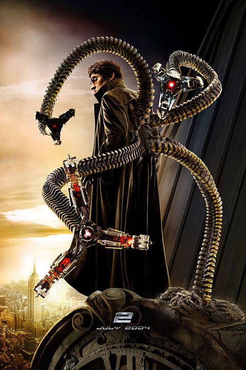 Poster Homem Aranha 2 - Spider Man 2 - Dr. Octopus - Marvel - Filmes