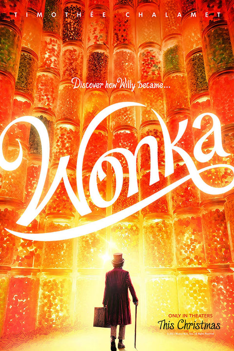 Poster Wonka - Musical - Timothee Chalamet - Filmes