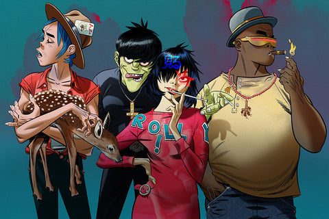 Poster Gorillaz - Bandas de Rock - Artistas Pop