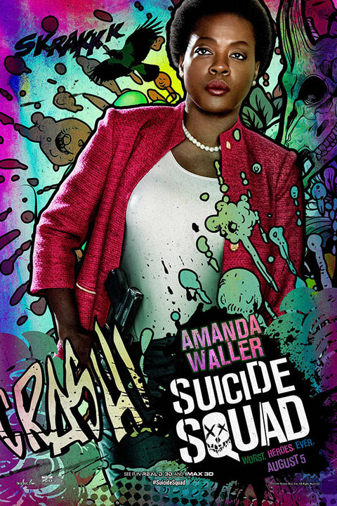 Poster Esquadrão Suicida - Suicide Squad 2016 - Amanda Waller - Filmes