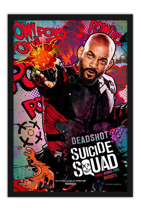 Poster Esquadrão Suicida - Suicide Squad 2016 - Deadshot - Pistoleiro - Filmes