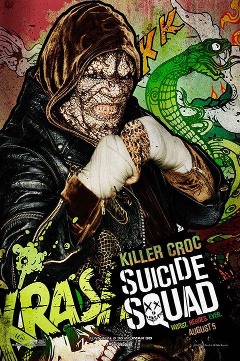 Poster Esquadrão Suicida - Suicide Squad 2016 - Killer Croc - Crocodilo - Filmes