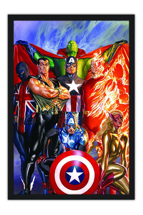Poster Heróis - Alex Ross - Comics - Quadrinhos - Hq