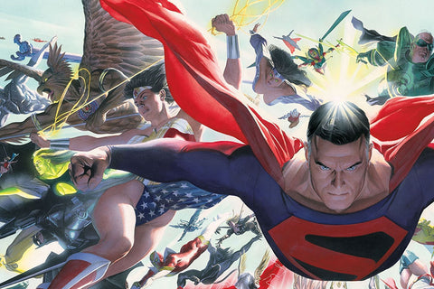 Poster Heróis Dc - Alex Ross - Comics - Quadrinhos - Hq
