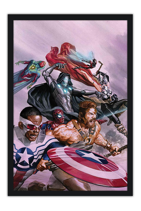 Poster Heróis Marvel - Alex Ross - Comics - Quadrinhos - Hq