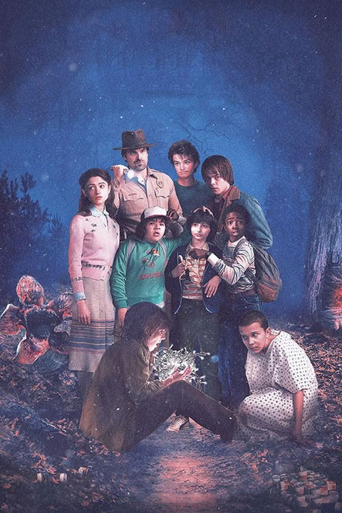Poster Stranger Things - Sem Texto - 1ª Temporada - Séries