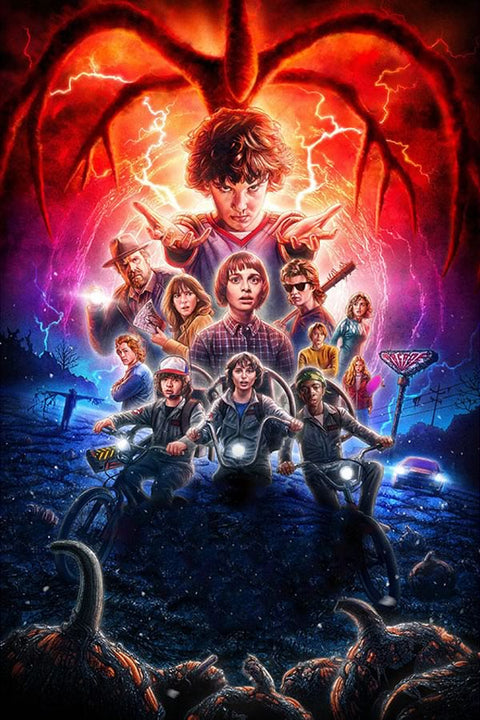 Poster Stranger Things - Sem Texto - 3ª Temporada - Séries
