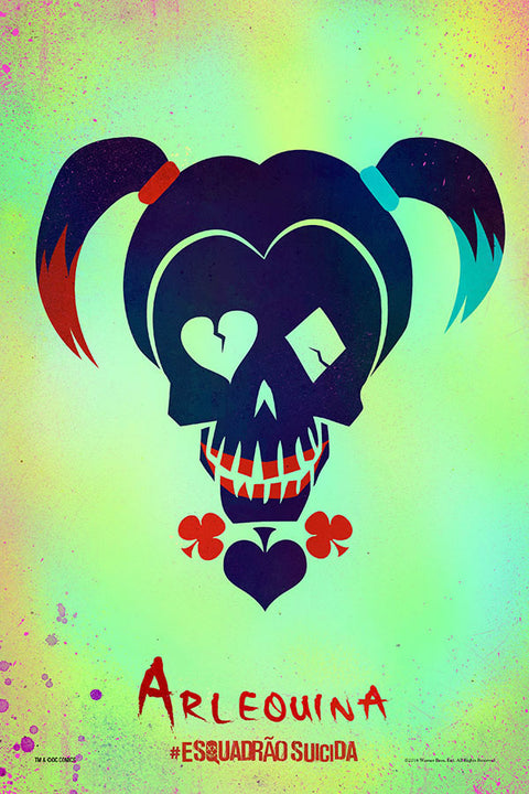 Poster Esquadrão Suicida - Suicide Squad 2016 - Harley Quinn - Arlequina - Filmes