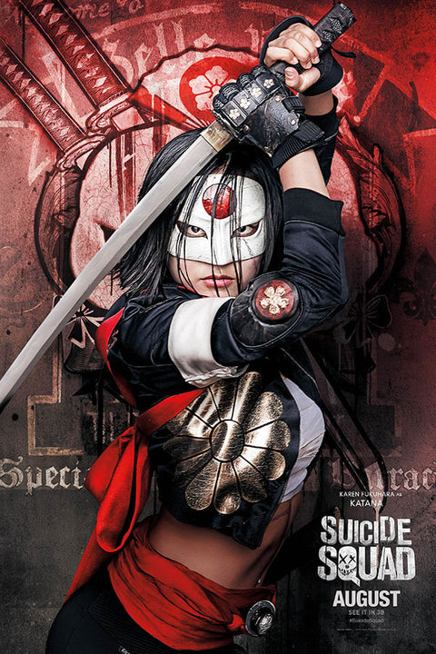 Poster Esquadrão Suicida - Suicide Squad 2016 - Katana - Filmes