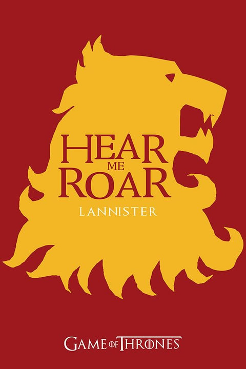 Poster Game Of Thrones - GOT - Casa Lannister - Séries