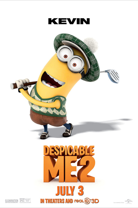 Poster Minions - Kevin - Meu Malvado Favorito 2 - Infantil