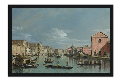 Poster Bellotto Bernardo - Venice - The Grand Canal Facing Santa Croce - Obras de Arte