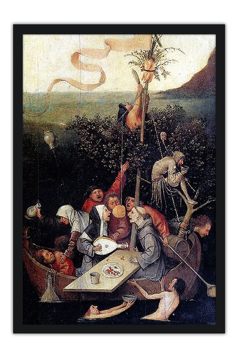Poster Bosch Hieronymus - The Ship Of Fools - Obras de Arte