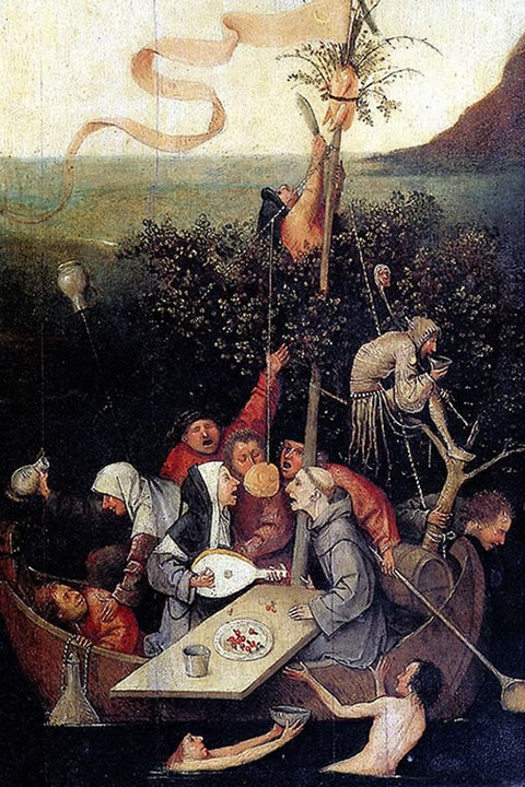 Poster Bosch Hieronymus - The Ship Of Fools - Obras de Arte
