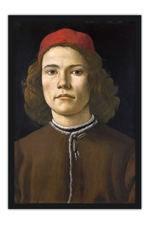 Poster Botticelli Sandro - Portrait Of A Young Man3 - Obras de Arte