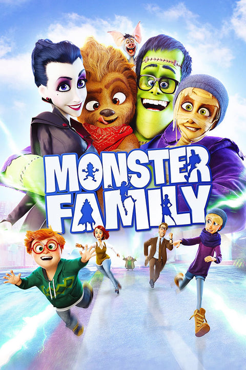 Poster A Família Feliz - Monster Family - Infantil