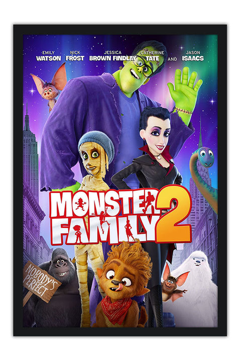 Poster A Família Feliz - Monster Family - Infantil