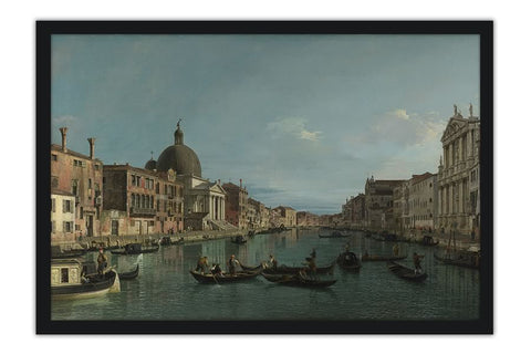 Poster Canaletto - The Grand Canal With S. Simeone Piccolo - Obras de Arte