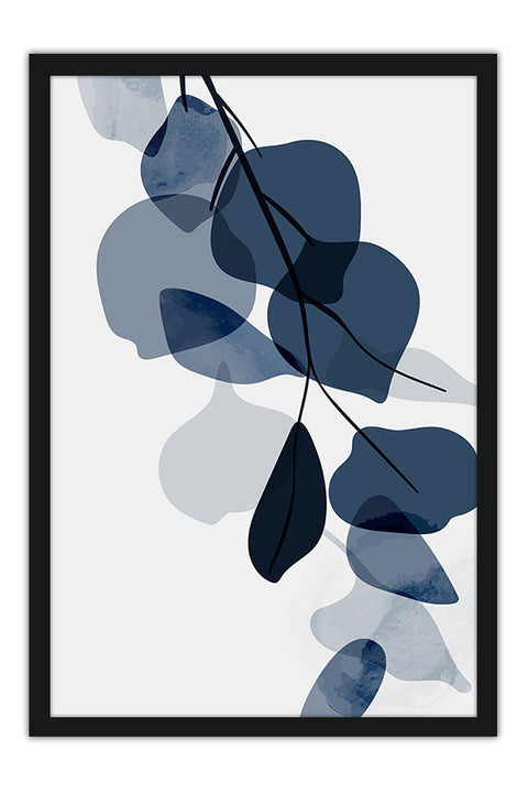 Poster Coleção Folhas Azuis - 1 de 3 - Arte Decorativa