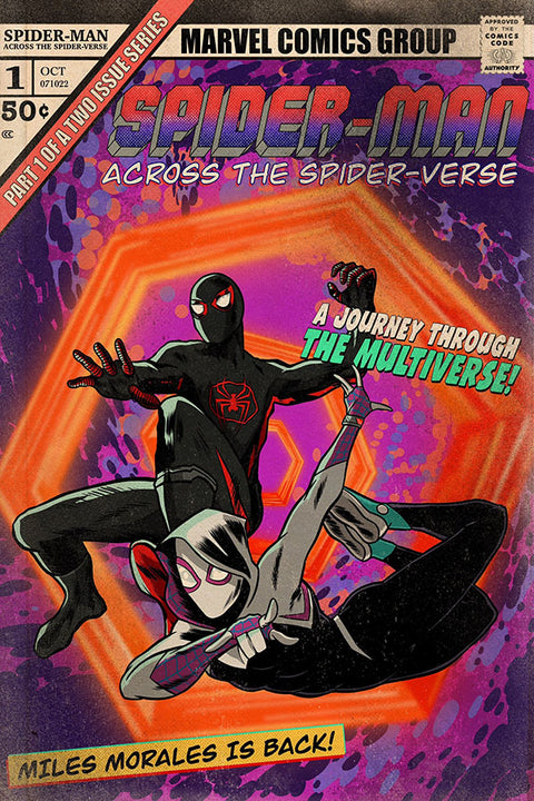 Poster Spider Man - Across The Spider Verse - Capas De Quadrinhos - HQ - Marvel