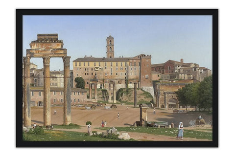 Poster Eckersberg Christoffer Wilhelm - View Of The Forum In Rome - Obras de Arte