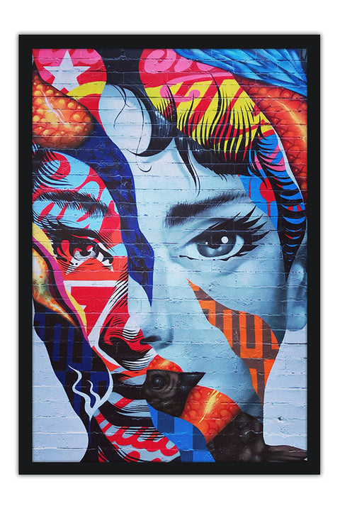 Poster Audrey Hepburn - Atriz - Figuras Históricas - Street Art