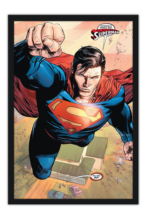 Poster Superman - Artes de Quadrinhos - HQ - DC Comics