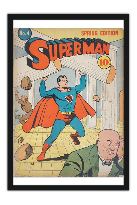 Poster Superman - Vintage - Capas De Quadrinhos - HQ - DC Comics