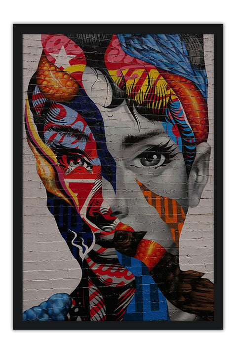 Poster Audrey Hepburn - Atriz - Figuras Históricas - Street Art