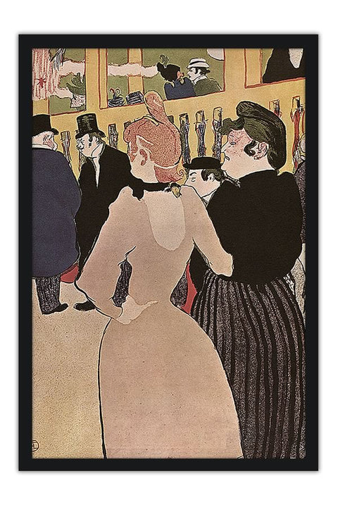 Poster Henri de Toulouse At The Moulin Rouge La Goulue With Her Sister - 1892 - Private Collection - Obras de Arte