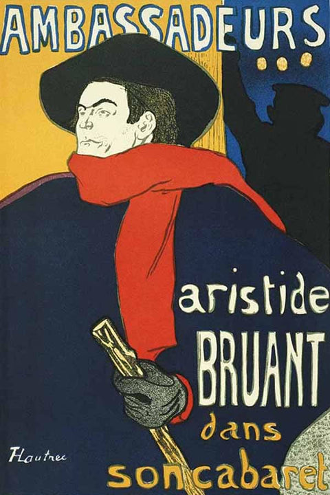 Poster Henri de Toulouse Eldorado Aristide Bruant - 1892 - Pc - Obras de Arte