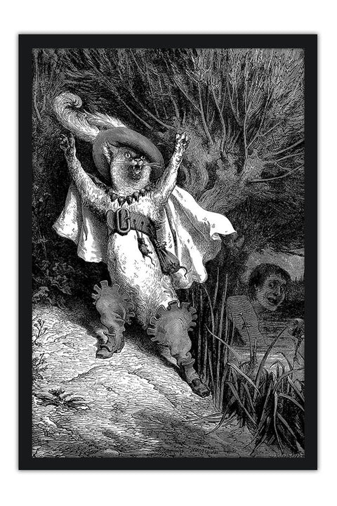 Poster Gustave Doré - Puss in Boots - Obras de Arte