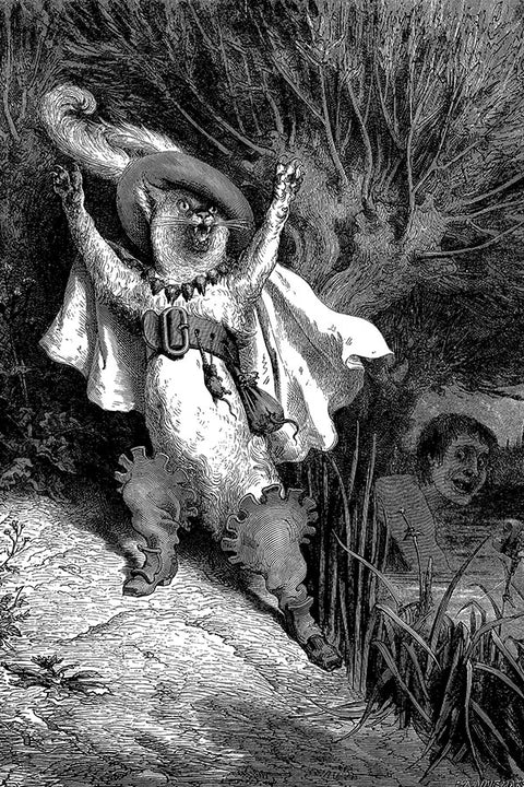 Poster Gustave Doré - Puss in Boots - Obras de Arte