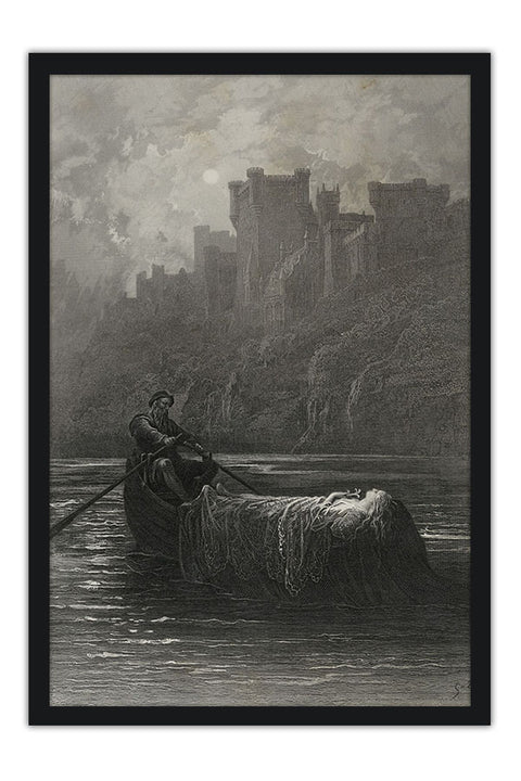 Poster Gustave Doré - Rom Alfred Lord Tennysons Elaine - Obras de Arte