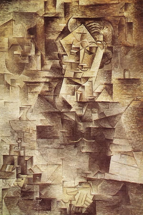 Poster Pablo Picasso - Portrait Of daniel Henry Kahnweiler 1910 - Obras de Arte