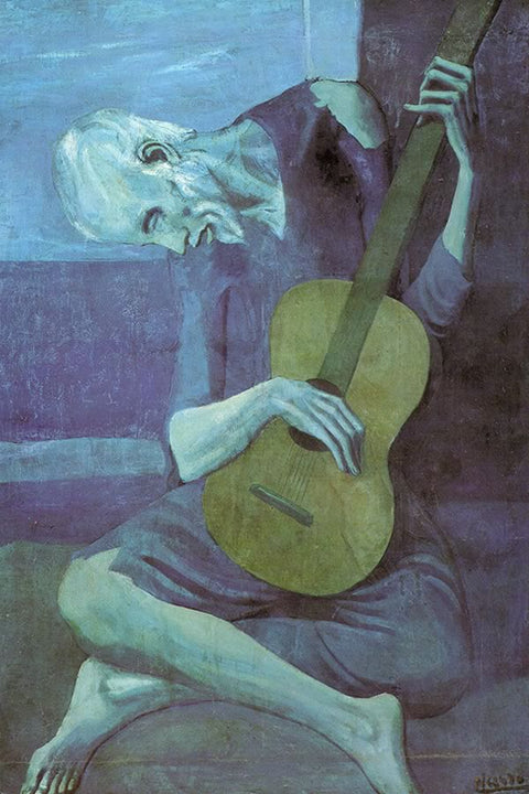 Poster Pablo Picasso - The Old Guitarist 1903 - Obras de Arte