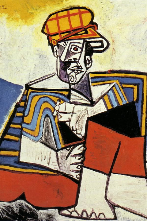 Poster Pablo Picasso - The Smoker 1953 - Obras de Arte