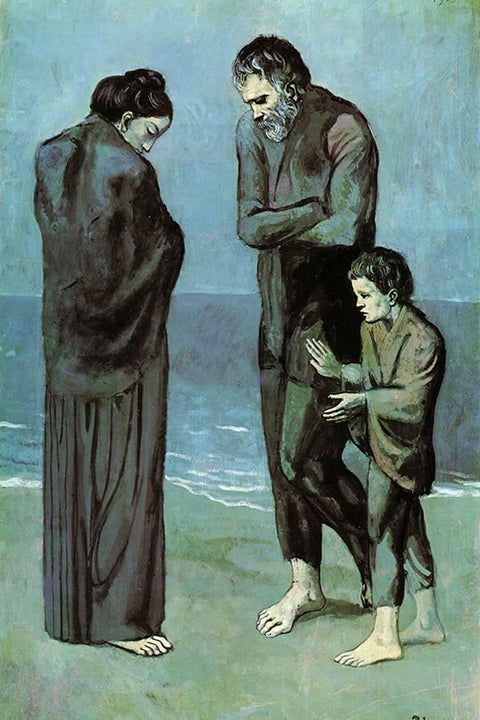 Poster Pablo Picasso - The Tragedy 1903 - Obras de Arte