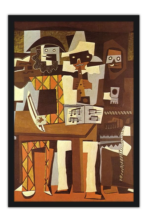 Poster Pablo Picasso - Three Musicians 1921 - Obras de Arte