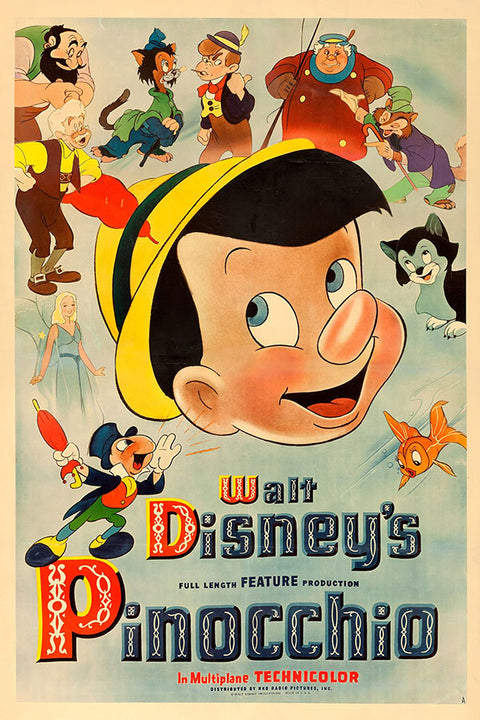 Poster Pinocchio - Pinóquio - Filmes - Infatil