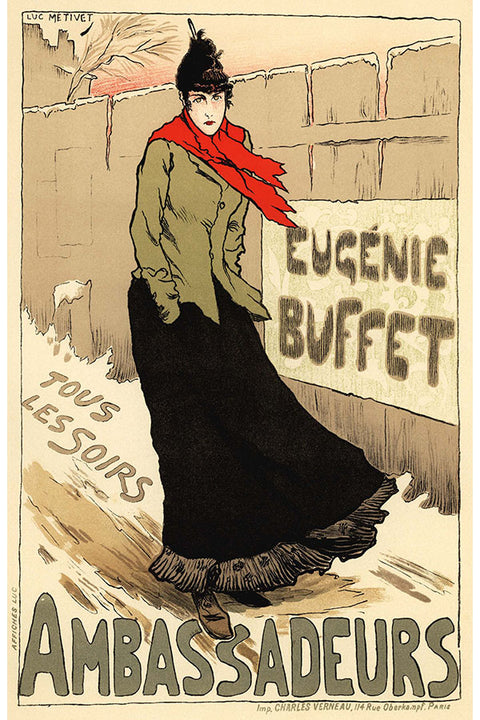 Poster Eugenie Buffet Ambassadeurs - La Belle Époque - Vintage