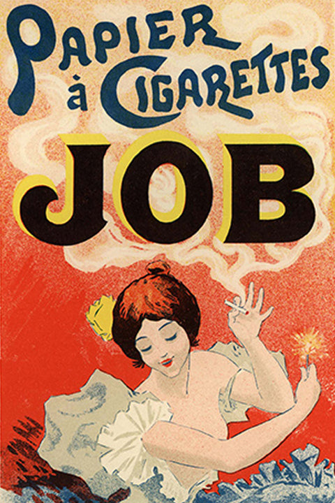 Poster Papier a Cigarretes Job - La Belle Époque - Vintage